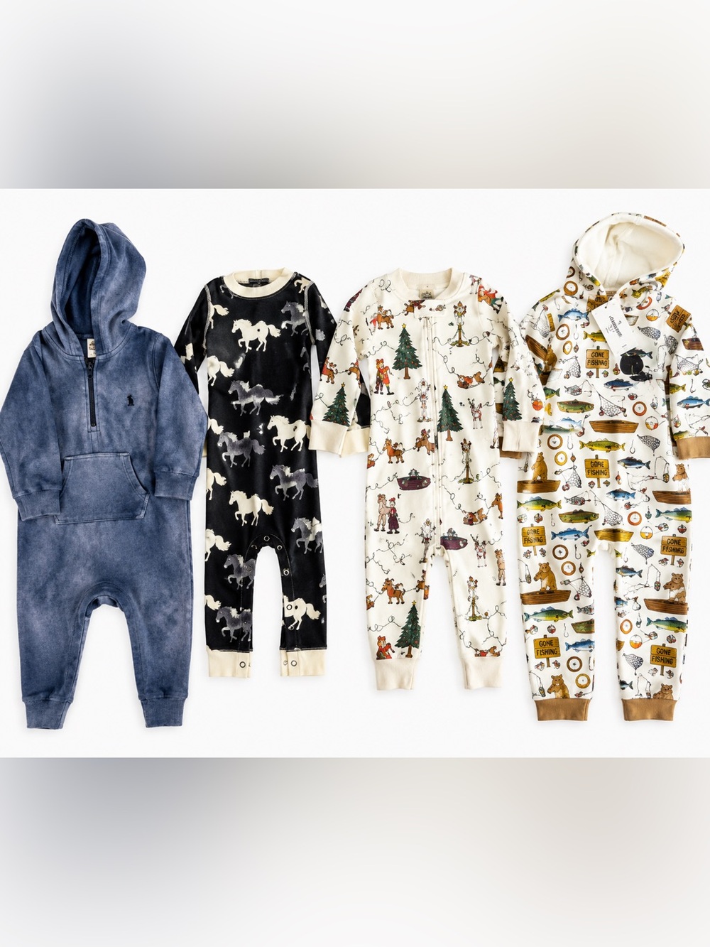 Baby Boys 4 Piece Romper & Sleeper Bundle GAP Hanna Andersson LazyOne 12-24 M